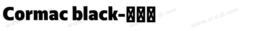 Cormac black字体转换